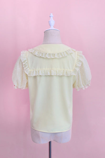 Alice Girl~Rainbow Candy Lolita Blouse Peter Pan Collar Shirt   
