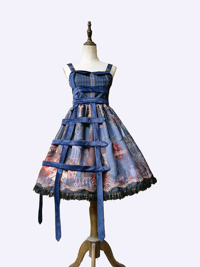 Infanta~Midnight Magic~Gothic Lolita JSK Dress S dark blue 