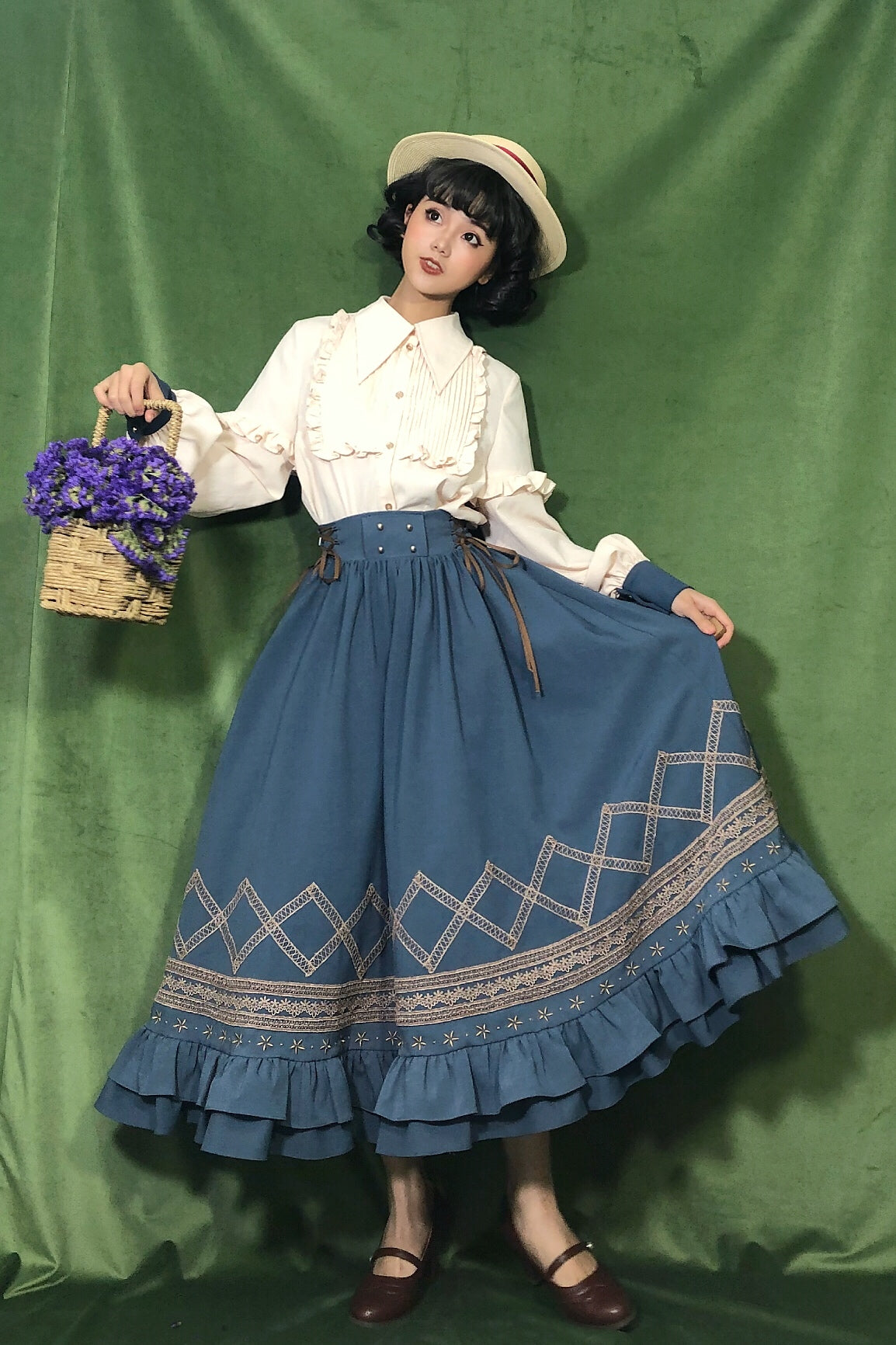 Yuan Su - Elegant Solid Color Lolita SK