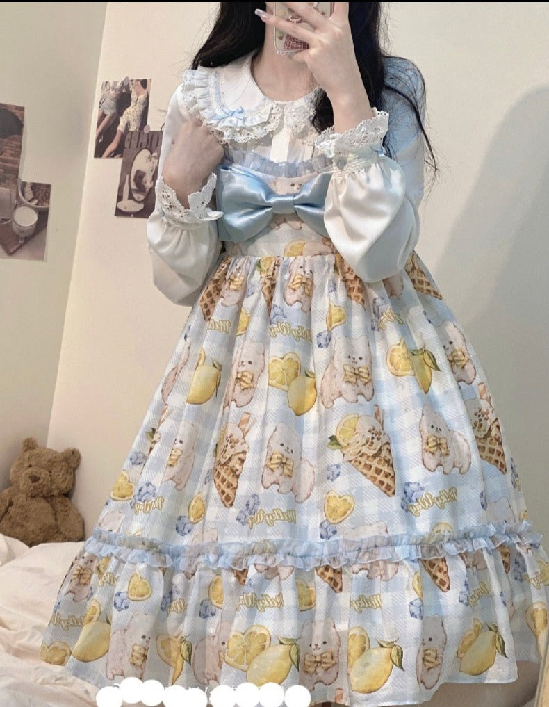 Milky Way - Lemon Puppy Lolita JSK Dress