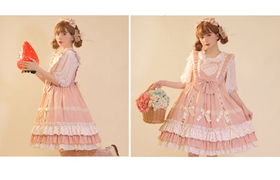 Eieyomi~Sweet Lolita Cotton Princess JSK Dress   