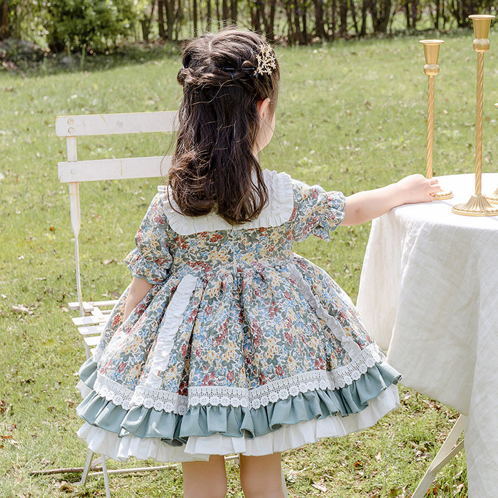 Kawaii Kid Lolita Floral OP Dress   