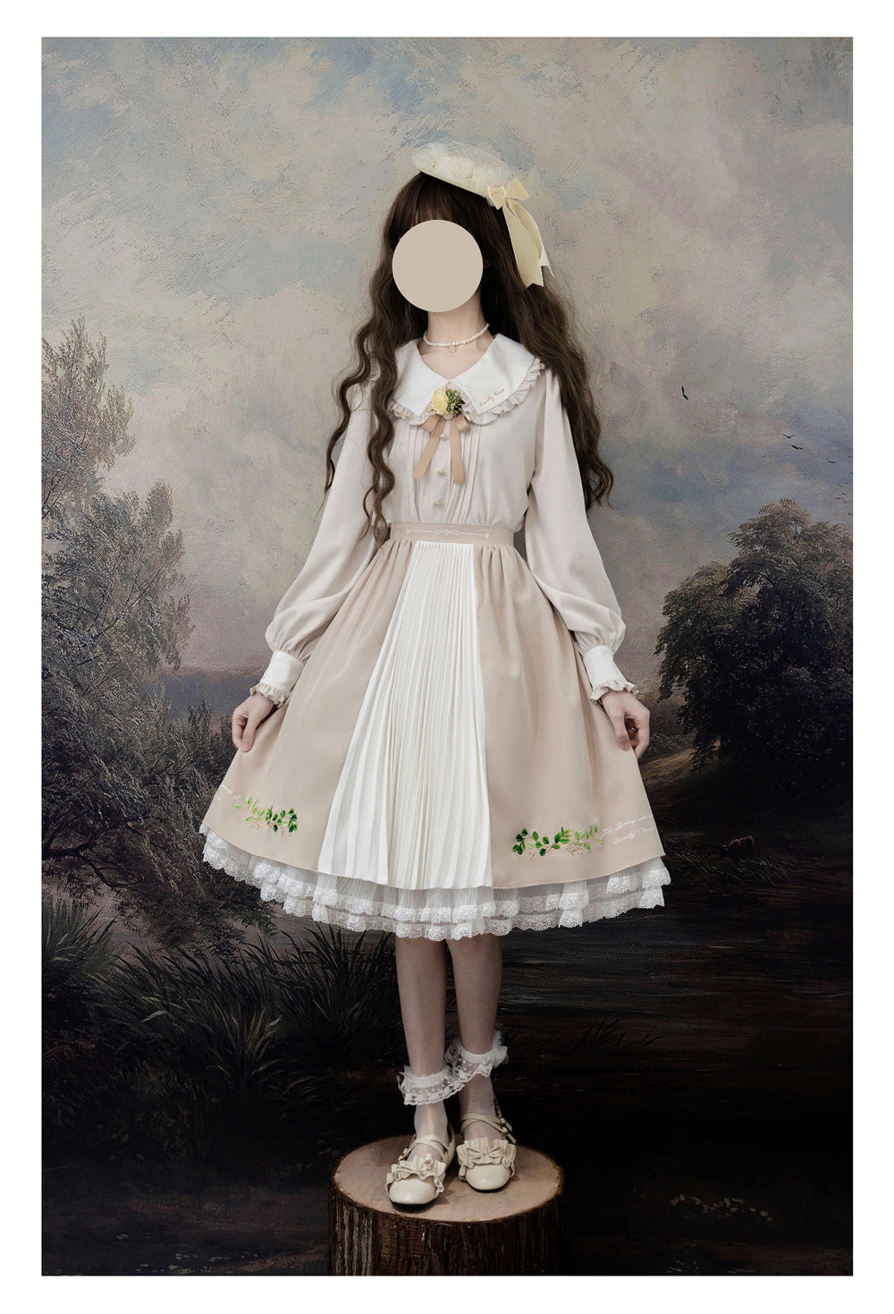 Eessily Verse~Spring Picnic~Embroidered Han Lolita Suits   