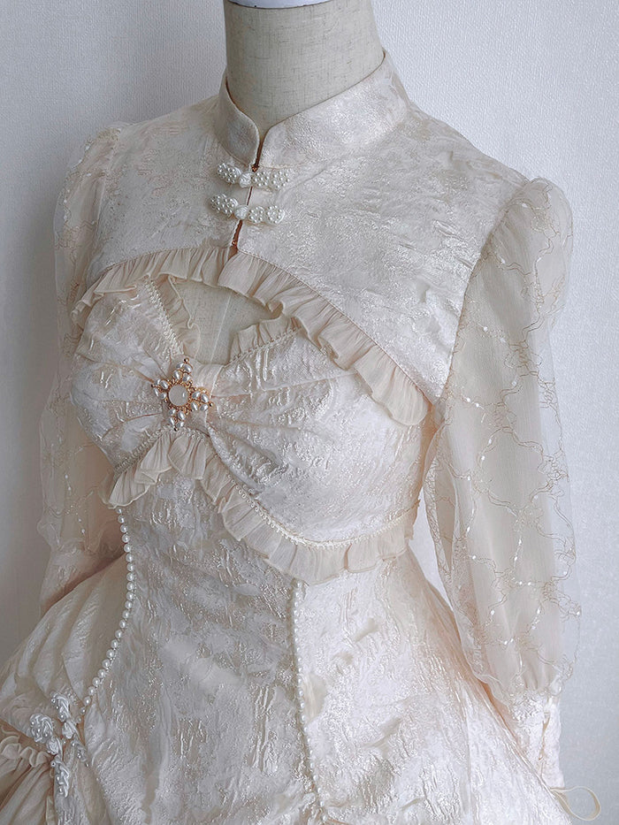 Alice Girl~Zhijian Flower~Qi Lolita Flounce JSK Bolero   