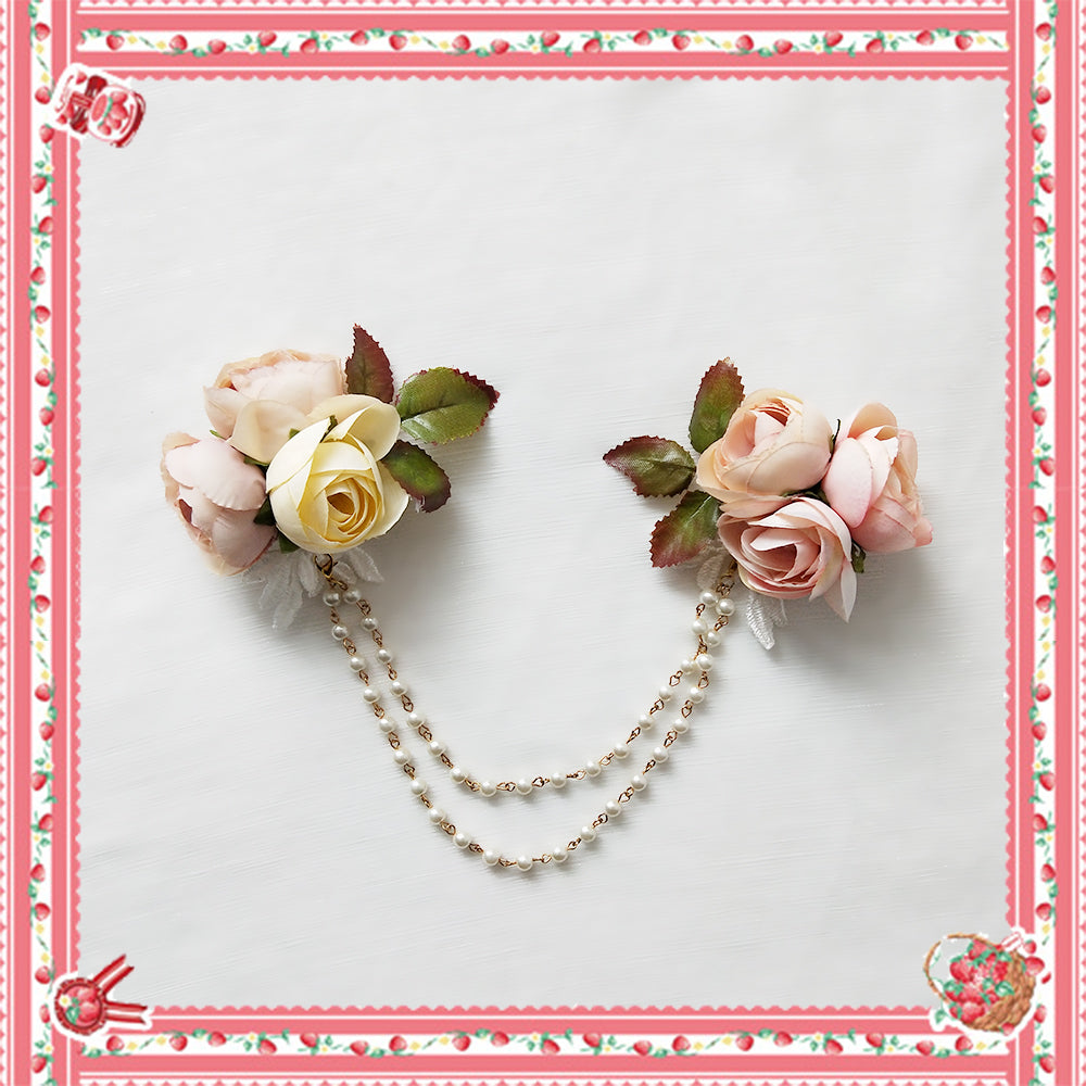 Infanta - Rose Afternoon Tea - Cotton Floral Lolita OP S brooch only
