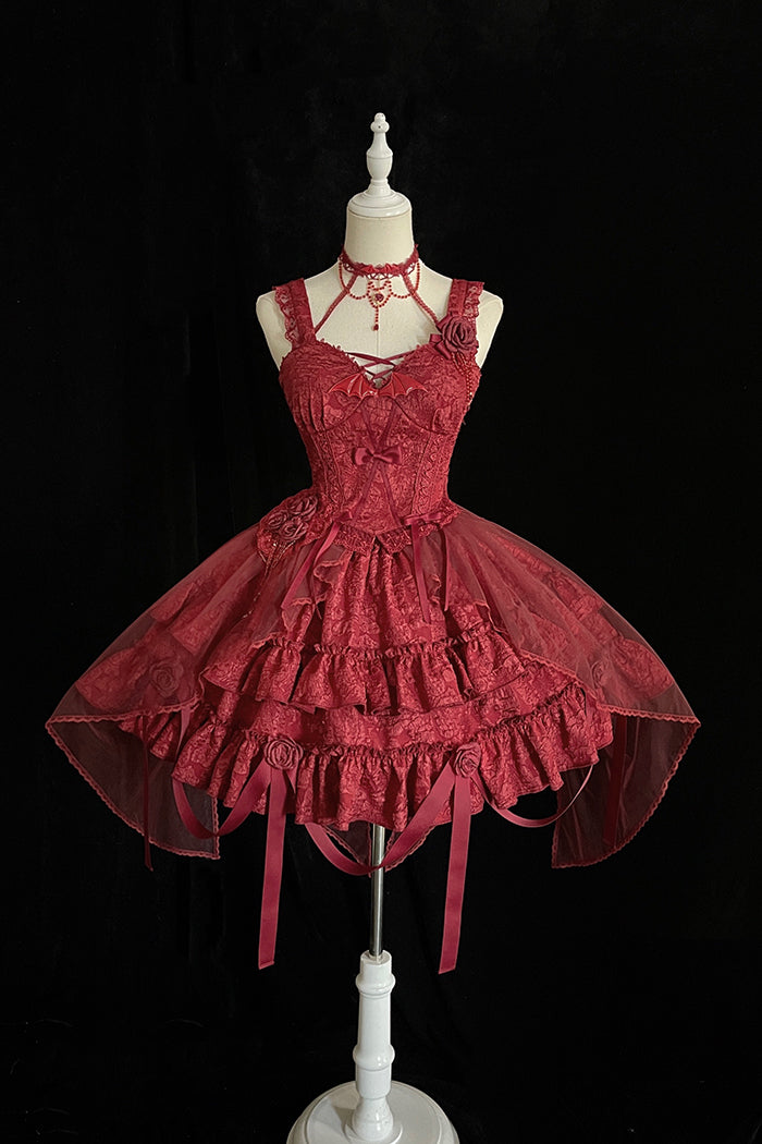 Alice Girl~Bloody Rose~Gothic Lolita Dress JSK Set   