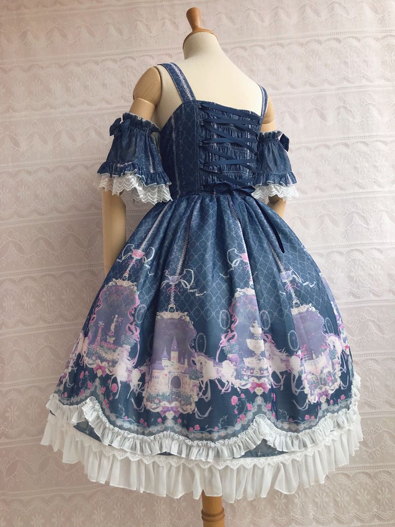 Yilia~Unicorn's Secret Garden Summer Lolita JSK Dress   