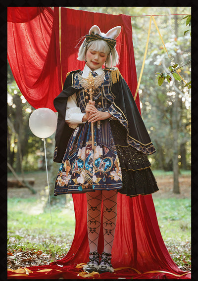 Cat Highness~Bunnies band~Multicolors Christmas Festival Lolita Jumper Dress   