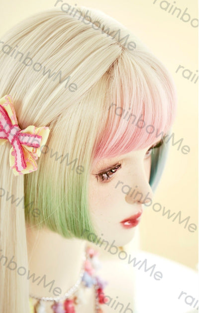 (Buyforme) RainbowMe~Pastel Color Gradient Long Lolita Wig   