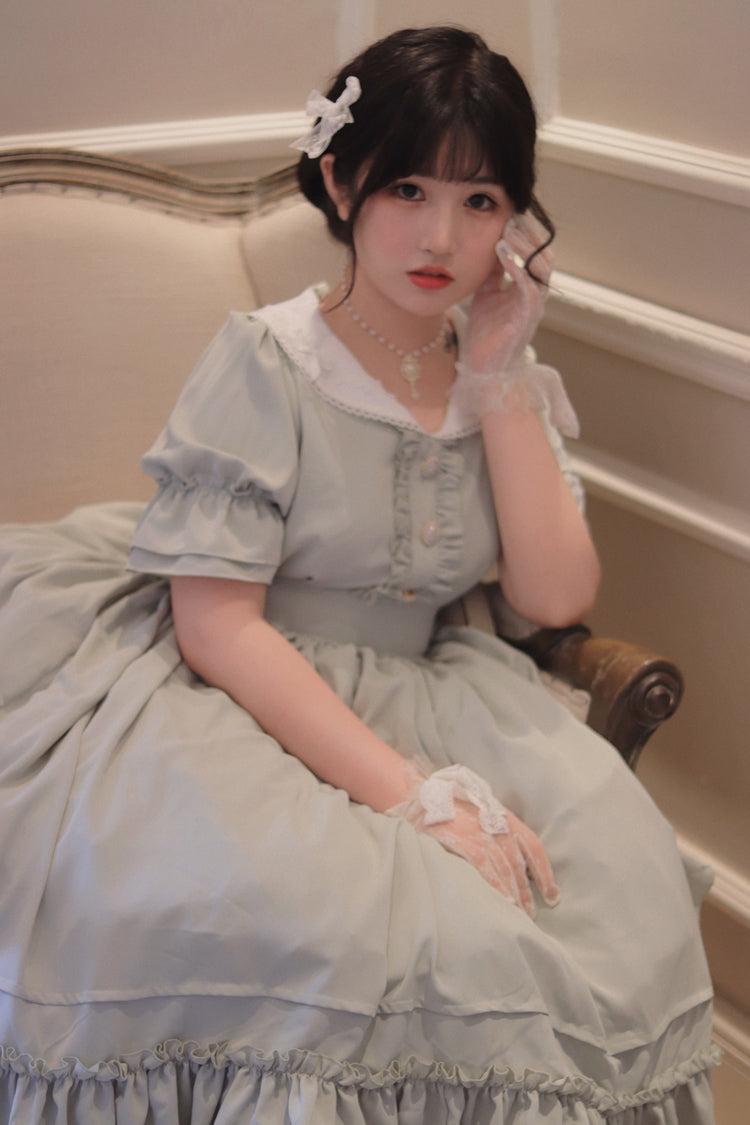 (Buyforme) Sweet Wood~ CLA French Vintage Plus Size Lolita OP Dress   