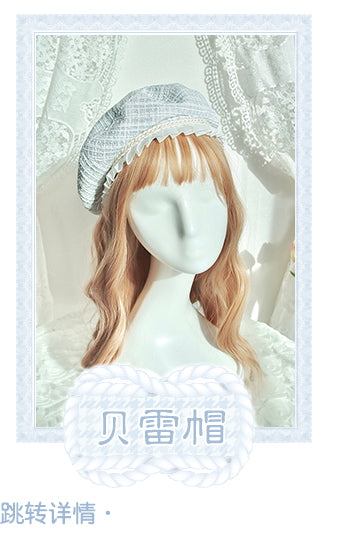 Alice Girl~Lady's Holiday~Elegant Lolita Beret Chanel's Style Hat   