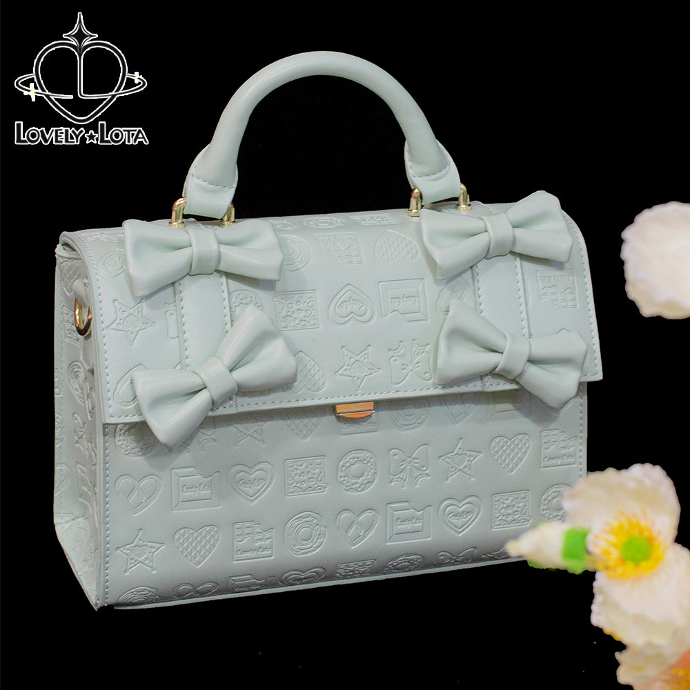 Lovelylota - Sweet Heart Embossed Chocolate Lolita Bag mini green