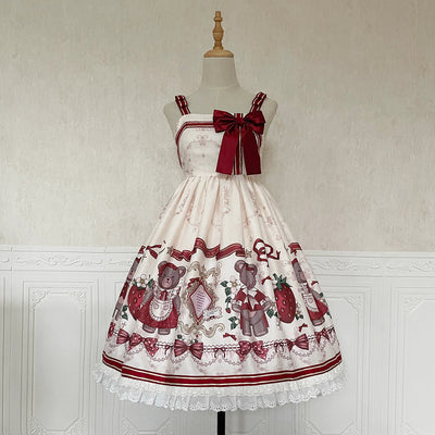Designer's Gift~Christmas New Year Winter Lolita JSK Coat Set S JSK 