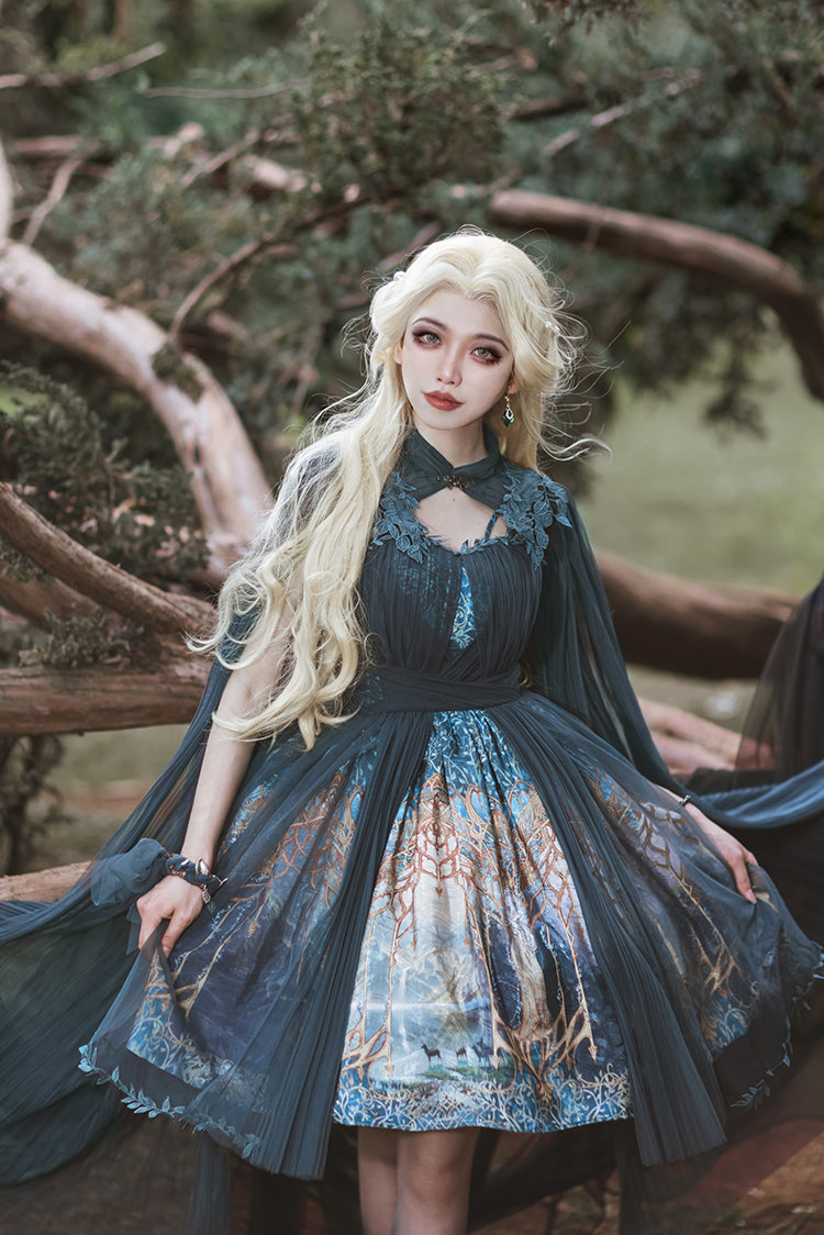 (Buy for me) FunCcino~Dense Forest Corridor~Elegant Lolita Blouse and Cape   