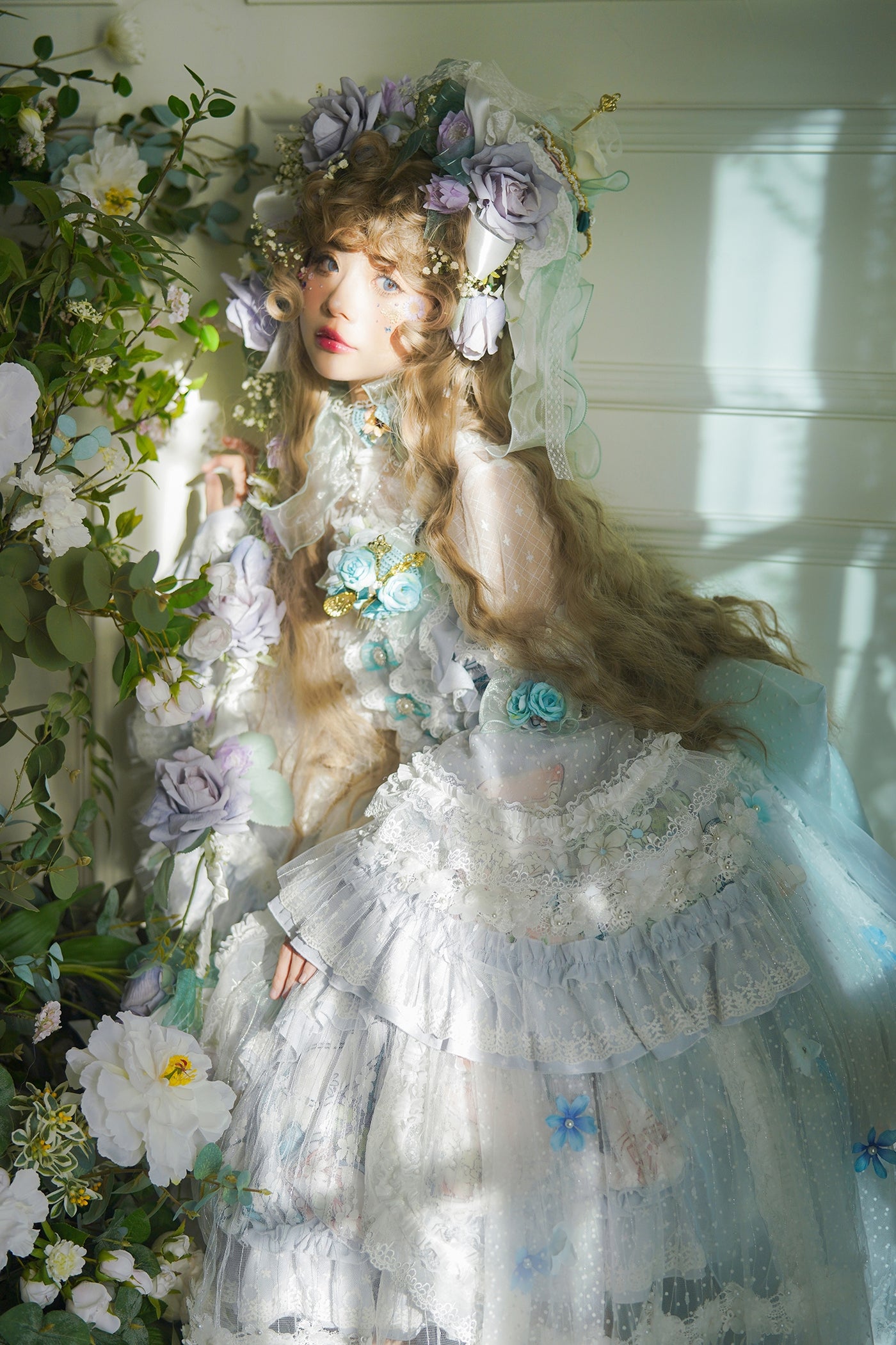 Youpairui~Sylph~Classic Lolita Tea Party Green Jumper Dress   