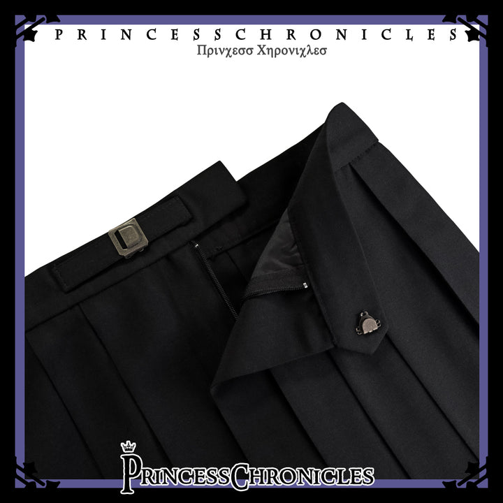 (Buyforme) Princess Chronicles~Pomegranate Note~Black Ouji Pleated Skirt 2424:37023