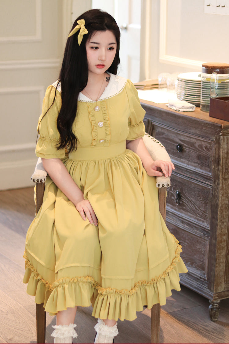 (Buyforme) Sweet Wood~ CLA French Vintage Plus Size Lolita OP Dress   