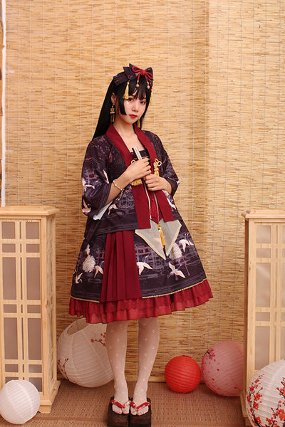 Alice Girl-Return of Crane Wa Lolita Bow Tassels KC   