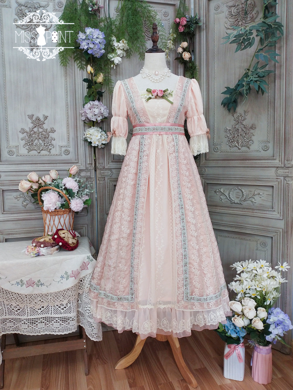Miss Point~The Sally Gardens~Elegant Lolita Empire-cut OP Dress 8506:91766