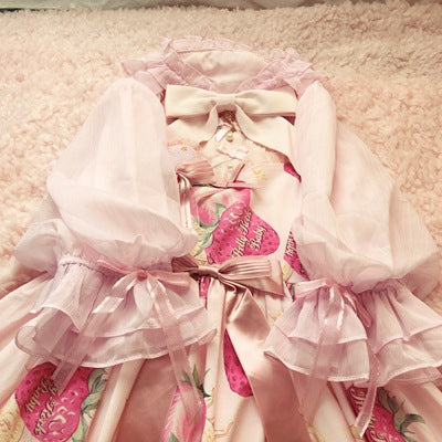 (BuyForMe) Little Fairy Tale~Little Cream~ Middle Sleeve Lolita Blouse XS pink purple 