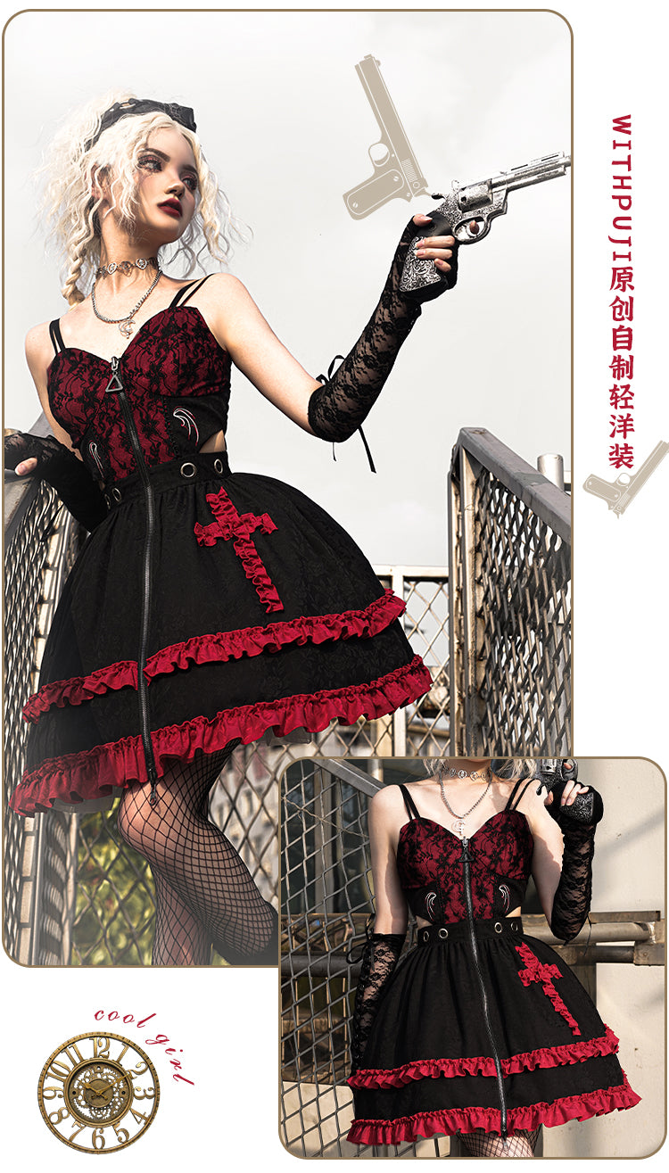 With PUJI - Judgment Day - Sexy Gothic Lolita JSK
