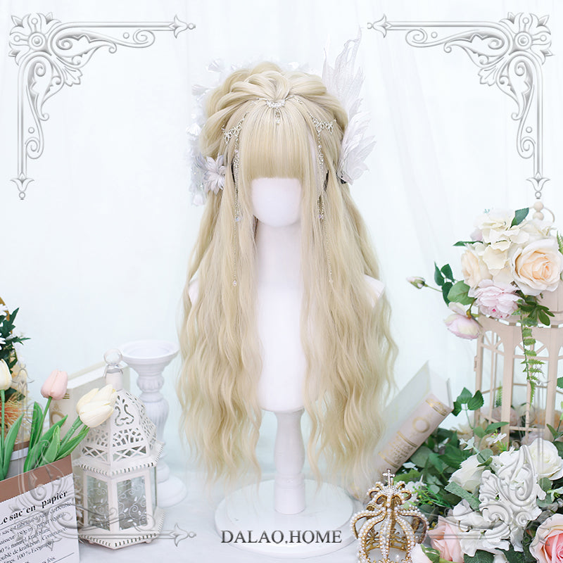 Dalao Home~Natual Long Curly Wavy Lolita Wig   