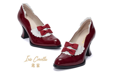 Iris Corolla~Edward~Retro Wedding Lolita High Heels 35 wine red 