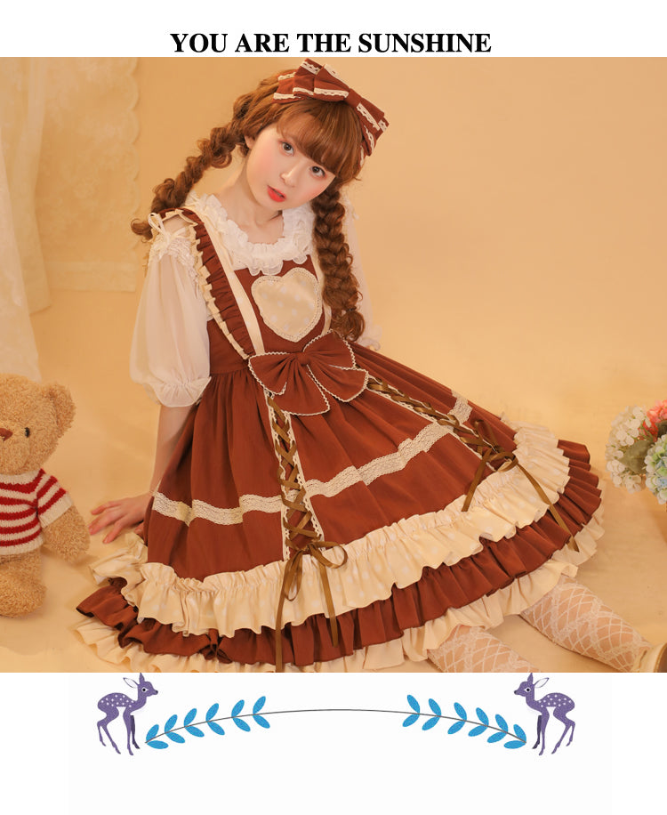 Eieyomi~Sweet Lolita Cotton Princess JSK Dress   