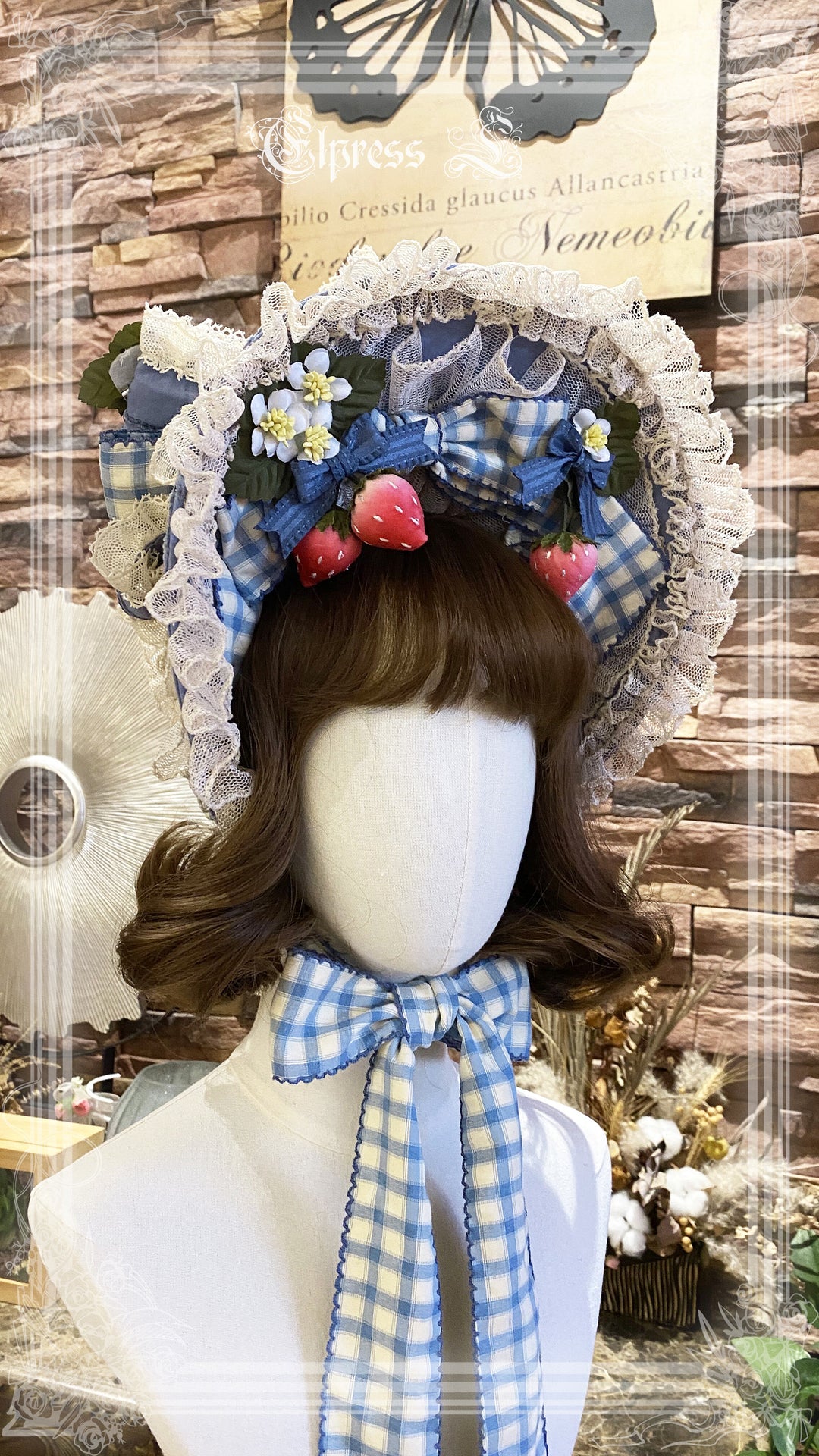 Elpress L~Country Lolita Strawberry BNT KC Choker Accessory   