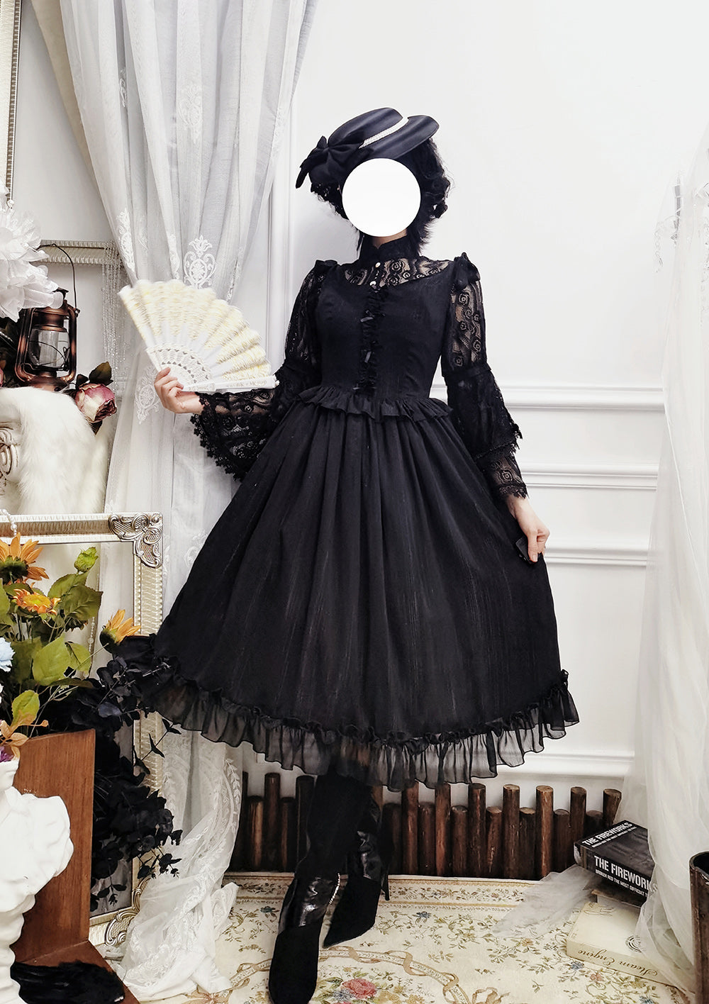 Miss point~Rhine Riverside~French Vintage Chiffon Lolita JSK 1802:45657
