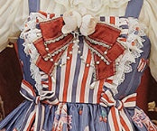 Infanta~Strawberry Buffet~Sweet Lolita JSK Dress S brooch 
