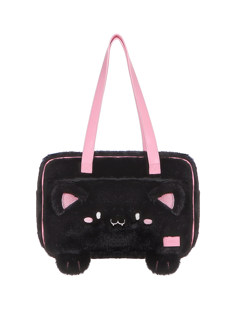 (Buyforme)To Alice~Kawaii 3D Cat Ear Black Lolita Handbag   