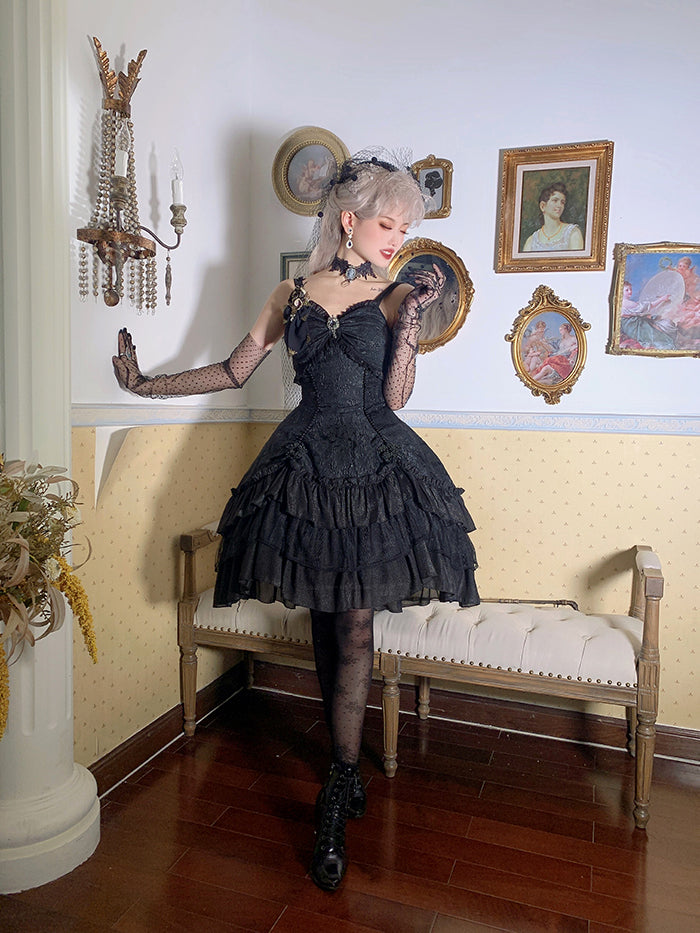 Alice Girl~Zhijian Flower~Qi Lolita Flounce JSK Bolero   