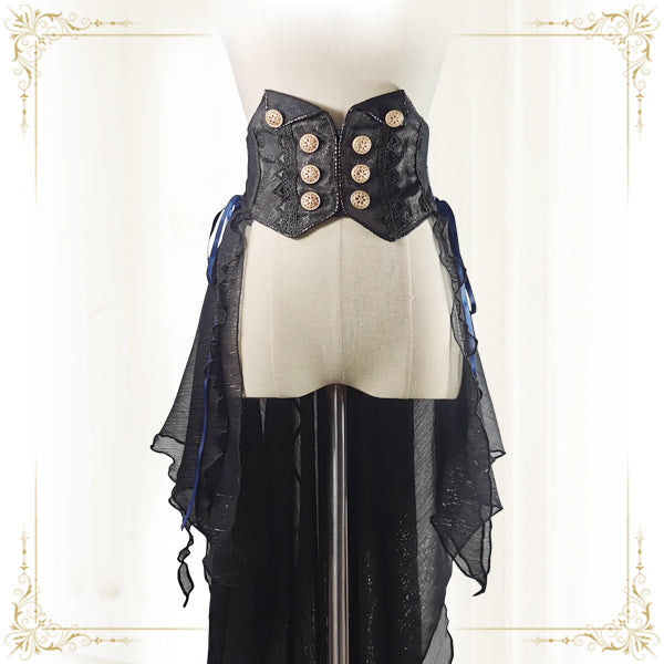 Immortal Thorn~Date in Dark Night~Long Tail Ouji Corset free size black 