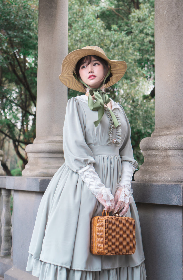Sweet Wood - Lola's Diary - Multicolors Classic Lolita Plus Size OP Dress