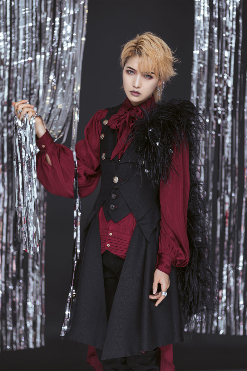 Immortal Thorn-Forever Date In the Dark~Sleeveness Ouji Lolita Coat   