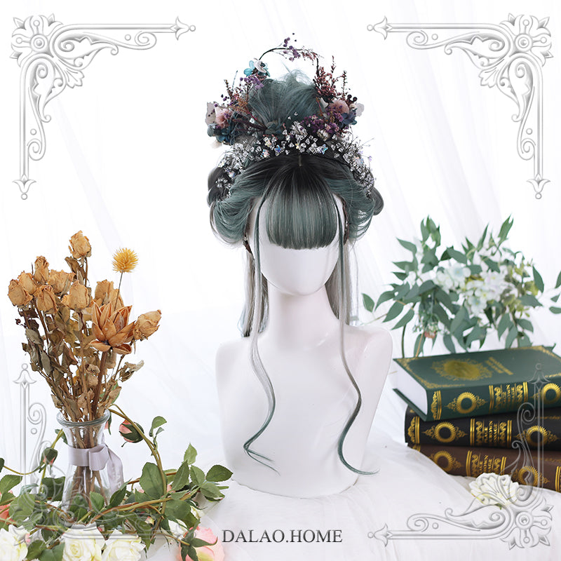 Dalao Home~Forest Hymn~Dyed Long Curly Lolita Wig   