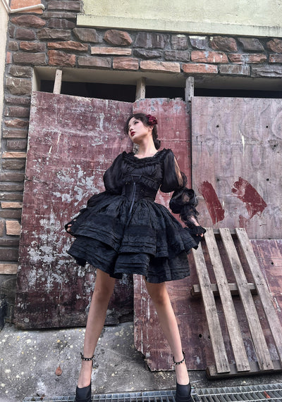 (BuyForMe) AirfreeingFairy~Cersei~French Fashion Long Sleeve Classic Lolita Blouse S black 