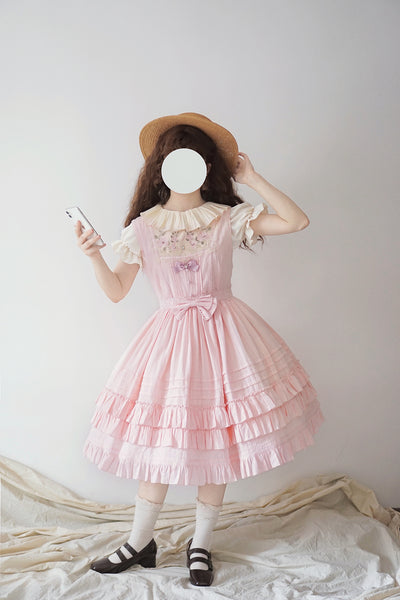 Strawberry Witch~Nelly Girl ~Summer Lolita JSK Dress XS pink 
