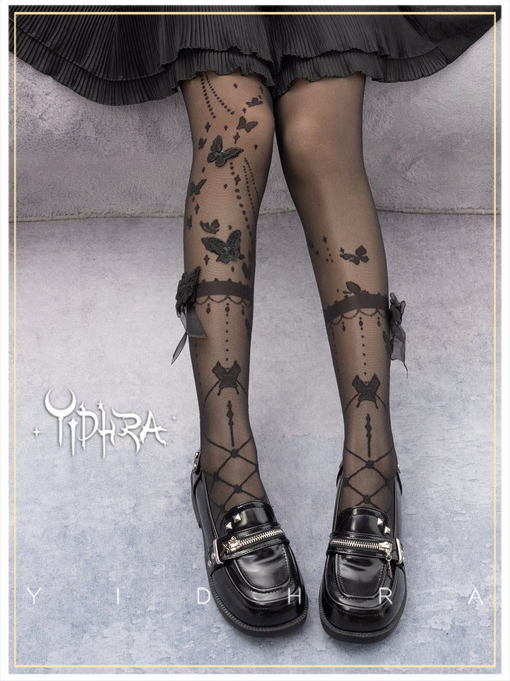 Yidhra~Wedding Night Butterfly~Kawaii Lolita Summer Stockings   