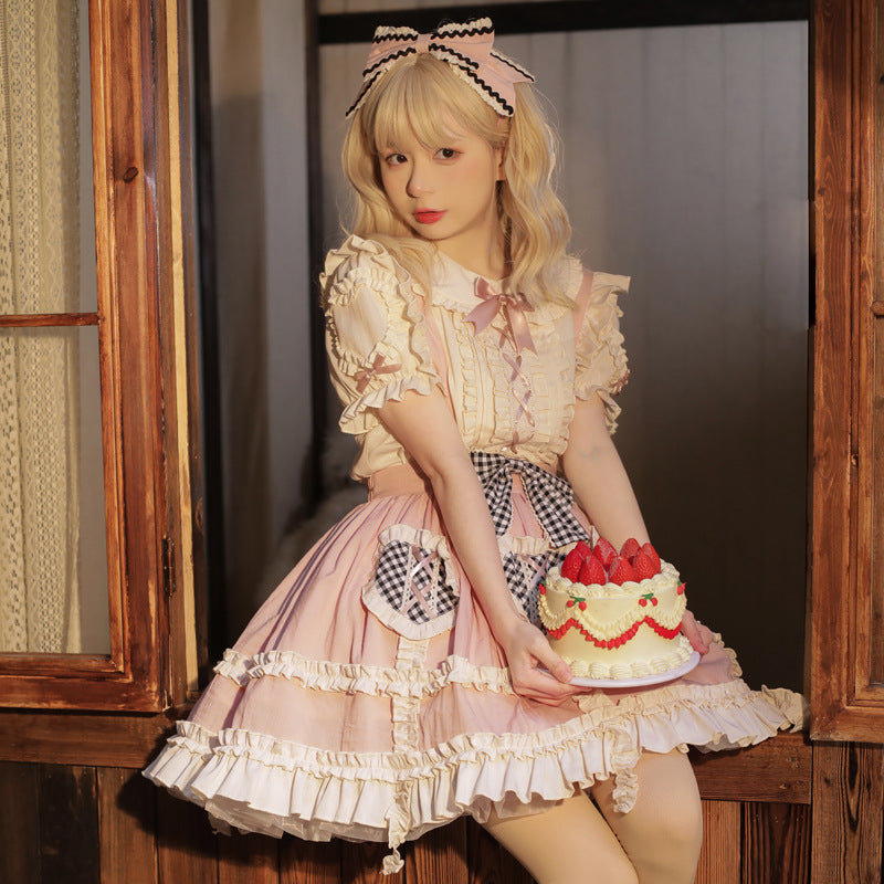 Eieyomi~Kawaii Lolita Summer SK and Blouse dorothy SK only S 