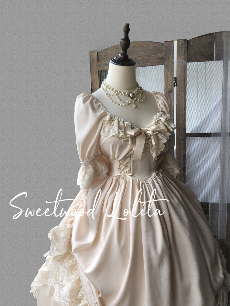 Sweet Wood - CLA Vintage French Lolita OP Dress 3802:20899