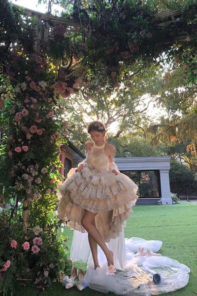 YourHighness~Wedding Lolita Lace JSK Dress   