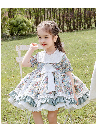 Kawaii Kid Lolita Floral OP Dress 120cm floral color 