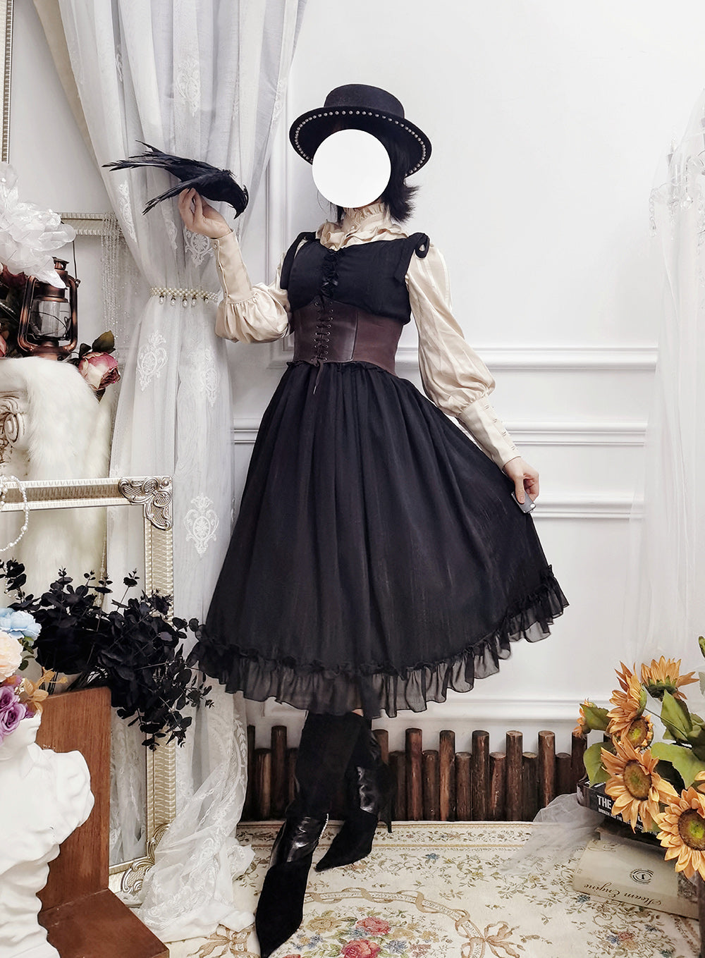 Miss point~Rhine Riverside~French Vintage Chiffon Lolita JSK 1802:45659