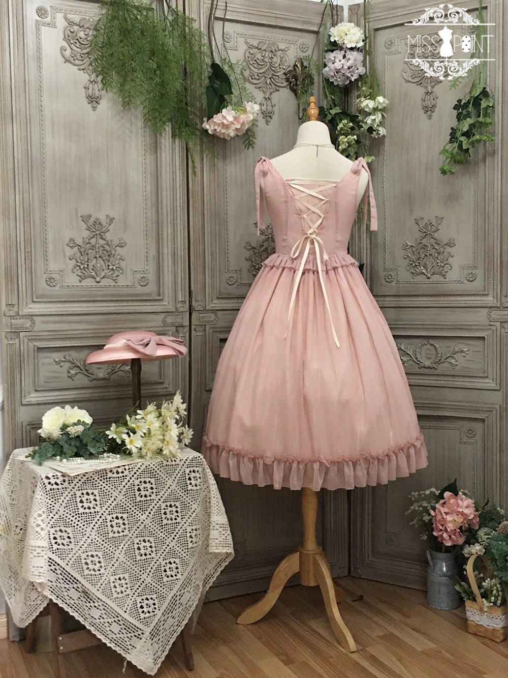 Miss point~Rhine Riverside~French Vintage Chiffon Lolita JSK 1802:45731