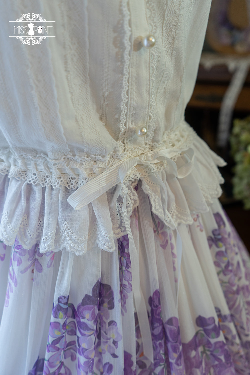 Miss Point - Midsummer Garden - Elegant Lolita Cotton Top