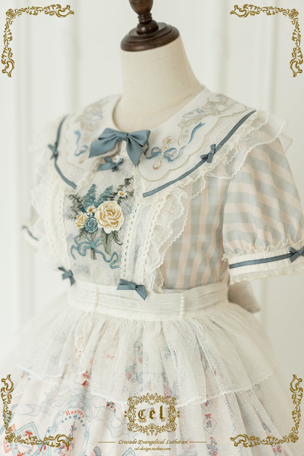 (Buy for me) CEL Lolita~Porcelain Teaparty~Sweet Lolita Apron and Blouse   
