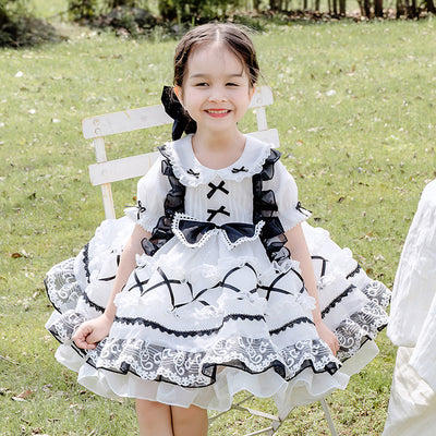 ZIIVAXXY Lolita~Summer Kid Lolita Short Sleeve Dress white 80cm 