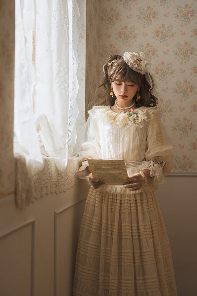 Miss Point~Icing Sugar~Retro Lolita Double-layer Blouse   